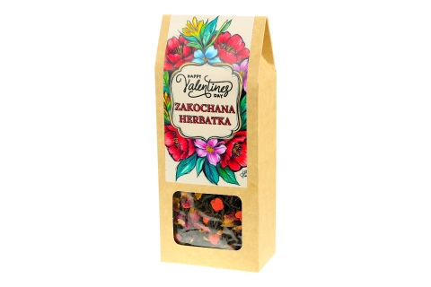 Herbata Czarna z Serduszkami ŚWIĄTYNIA MIŁOŚCI (50g) (KT) Na Walentynki !!